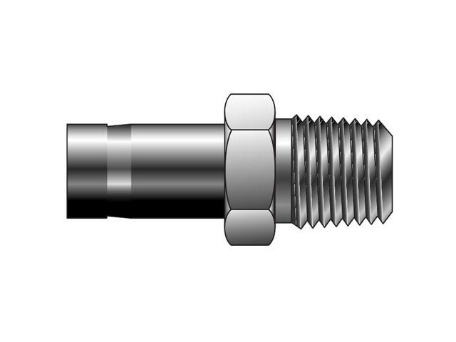 6MA8N-B A-LOK Inch Tube NPT Tube End Male Adapter - MA N